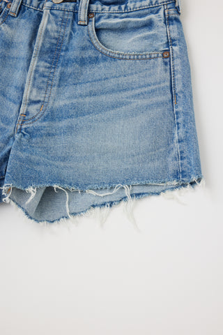 Moussy Vintage MV Troppard Shorts, Light Blue