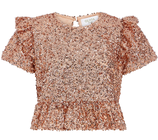 Olivia by Livro Polly Top, Gold Sequins
