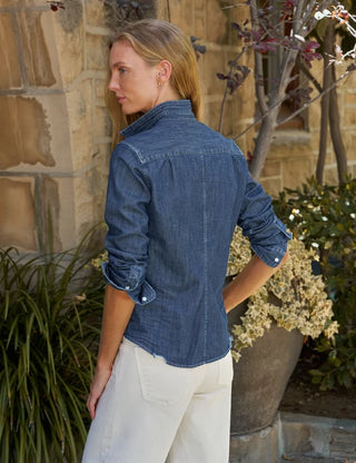 Frank & Eileen Barry Tailored Button-Up Shirt, Vintage Dark Wash