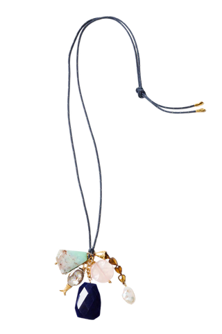 Chan Luu Paracord Charm Necklace, Navy
