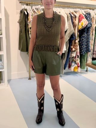 Marie Oliver Collins Tank, Juniper Green