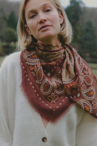 Maison Lecomte Flament Scarf, Rodeo Cappuccino WC