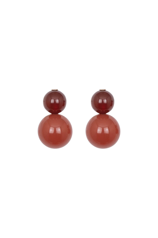 Jennifer Behr Cara Earrings, Carnelian