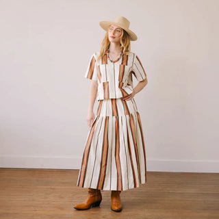 Sunshine Tienda Colette Skirt, Vintage Stripe