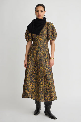 Apiece Apart Bettina Maxi, Leo Floral Midnight