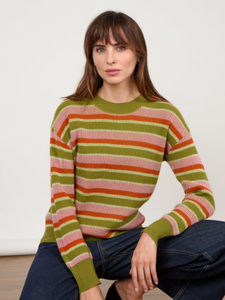 Cocoa Cashmere Jada Jumper, Fig Green