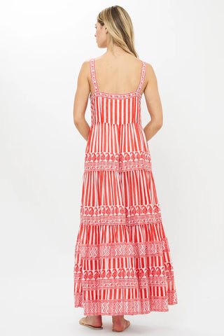 Oliphant Strappy Maxi, Santorini Red