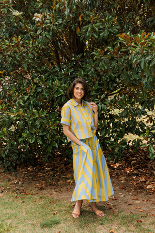 Livro Club Shirt, Brimstone Stripe