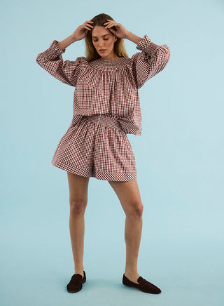 TS Hunter Bell Jemma Short, Cotswold Check Rust