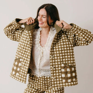 Sunshine Tienda Barn Jacket, Painted Gingham