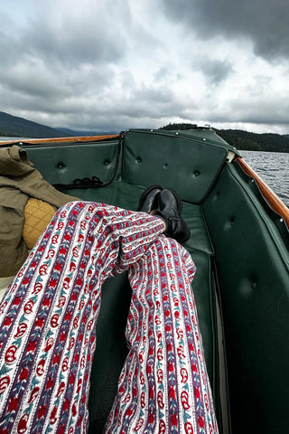 Emerson Fry Everyday Pant, Vintage Floral Stripe Organic
