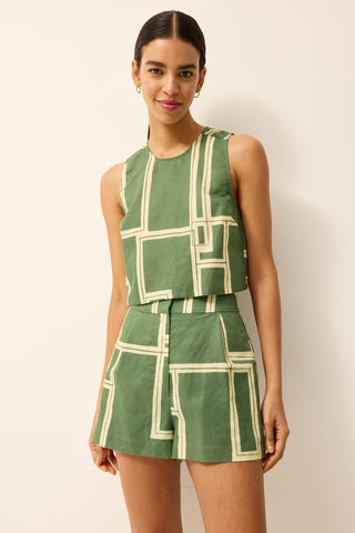Marie Oliver Fallon Top, Court