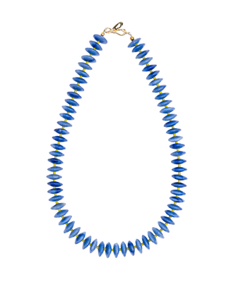 Gather Goods Navy Blue and Olive Spacer Necklace