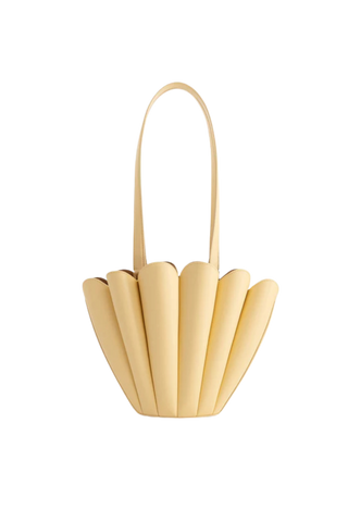 Mlouye Mini Seashell Tote, Butter