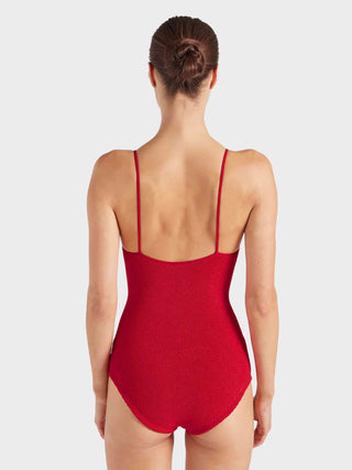 Hunza G Coverage Pamela Swimsuit, Red