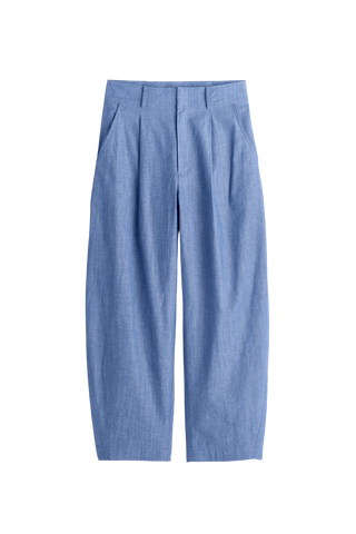 Apiece Apart Bari Crop Trouser, Chambray