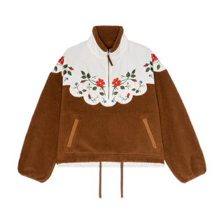 The Great The Plush Wildflower Pullover, Chestnut