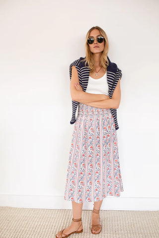 Marea Sandra Skirt, Vine Floral