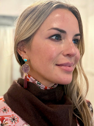 Chan Luu Amethyst Earrings