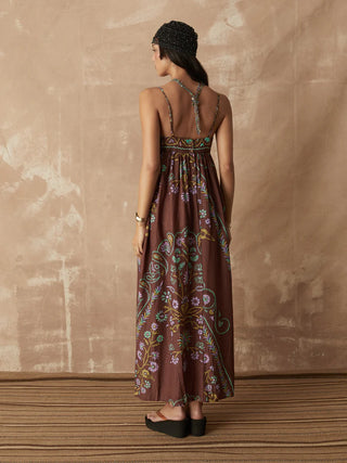 BOTEH Darjeeling Maxi Bodice Dress, Mocha