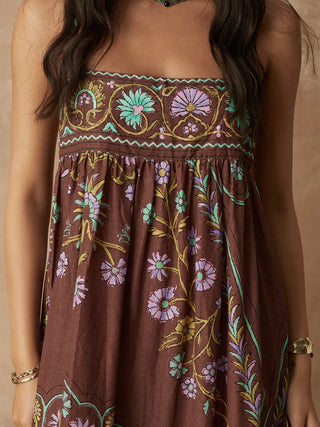 BOTEH Darjeeling Maxi Bodice Dress, Mocha