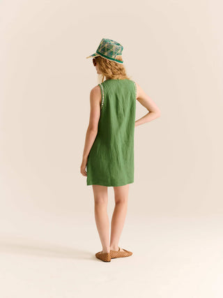 Carolina K Eva Dress, Green Leaf