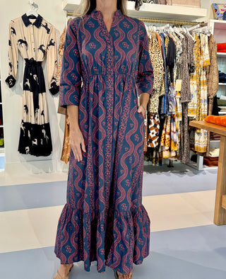 Beau & Ro Christie Dress, Virginia Stripe Navy