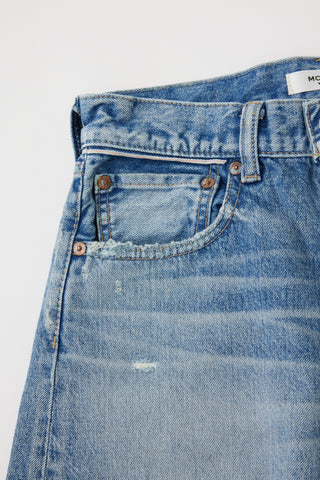 Moussy Vintage Graterford Long Shorts, Blue