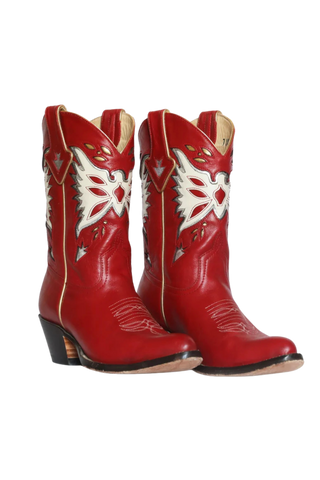 TS Fraulein Boot Co Thunderbird Cowboy Boot, Red