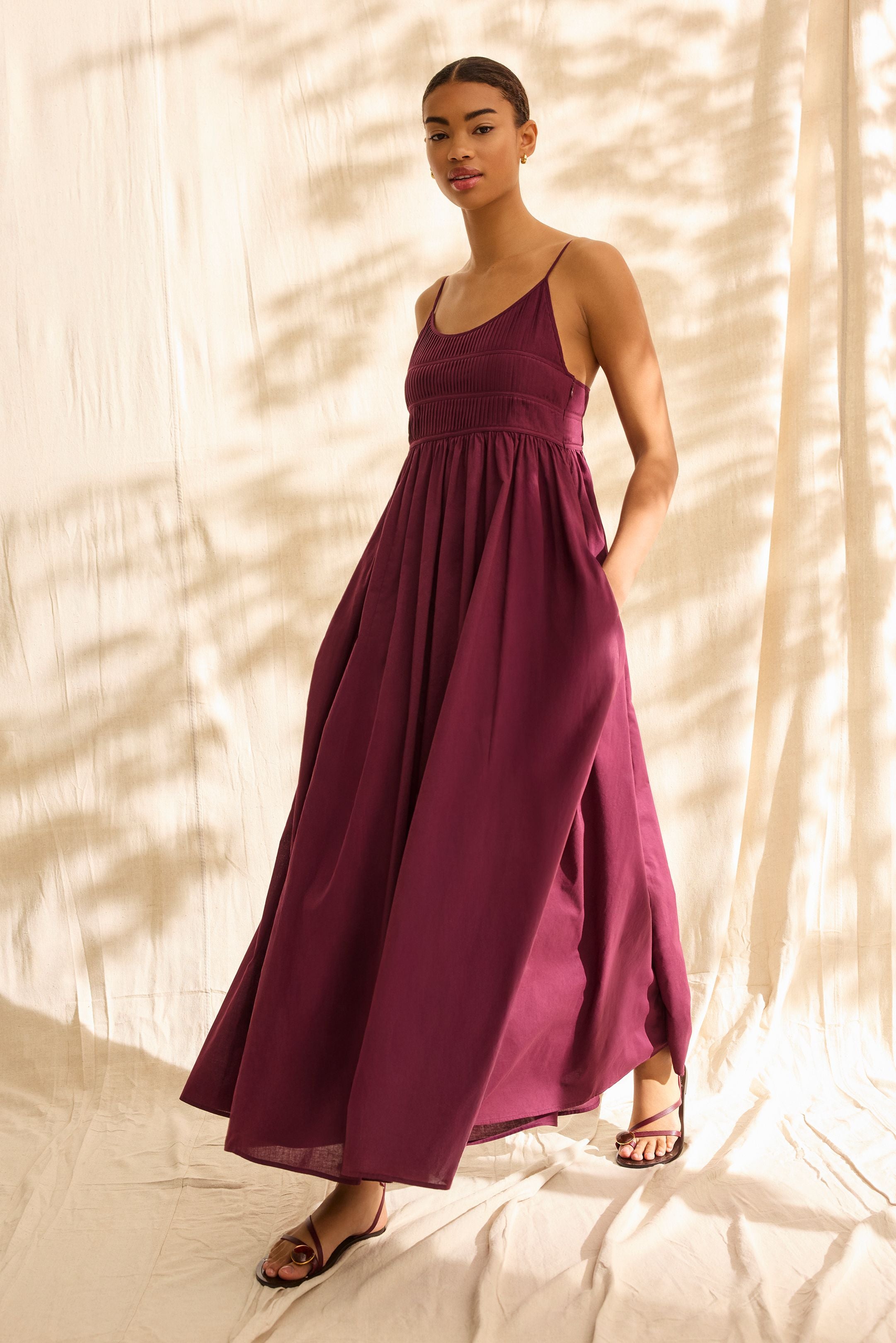 Marie Oliver Bailey Dress, Grape 2