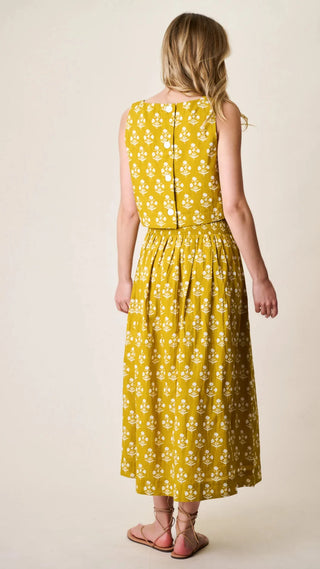 Marea Charlotte Skirt, Chartreuse Daffodil