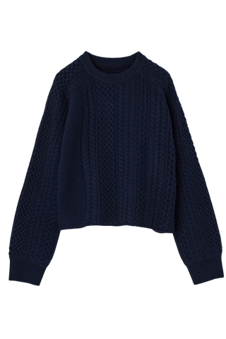 Moussy Vintage MV Panel Cable Po, Navy
