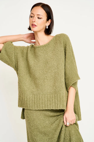 Mirth Fez Boucie Knit Top, Matcha