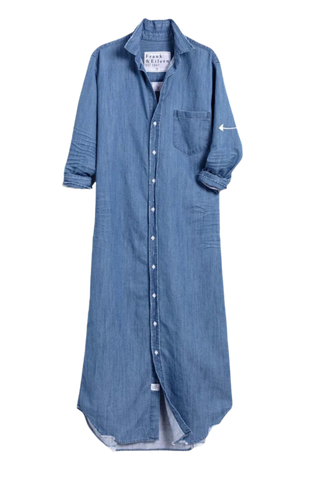 Frank & Eileen Maxi Shirtdress, Vintage Stonewashed Indigo