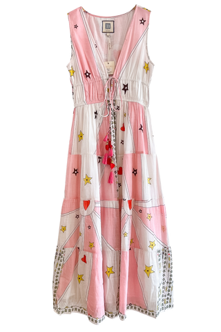 Jenny Maxi Dress, Red Heart
