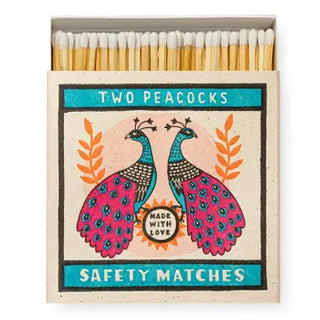 Square Matches, Two Peacocks