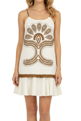 Anna Cate June Dress, Ivory Stitch