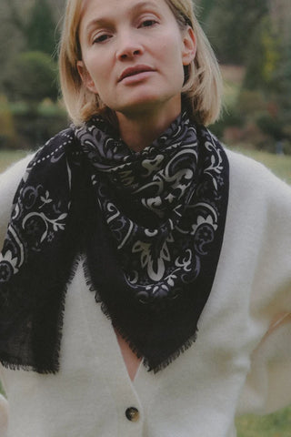 Maison Lecomte Flament Scarf, Bandana Black WC