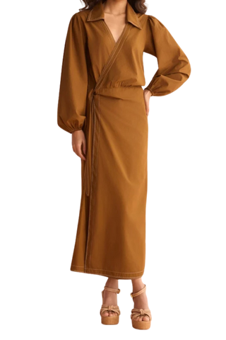 Omika Avery Midi, Solid Cinnamon