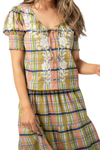Beau & Ro Louisa Top, Camden Plaid