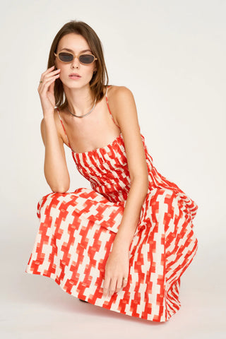 Mirth Puglia Top, Cherry Hopscotch