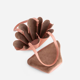 Mlouye Mini Seashell Tote, Peach