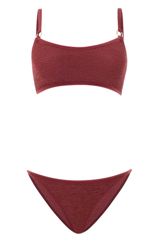 Hunza G Iris Bikini, Metallic Rosewood