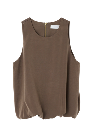 Moussy Vintage MV Sculpted Satin Top, Brown