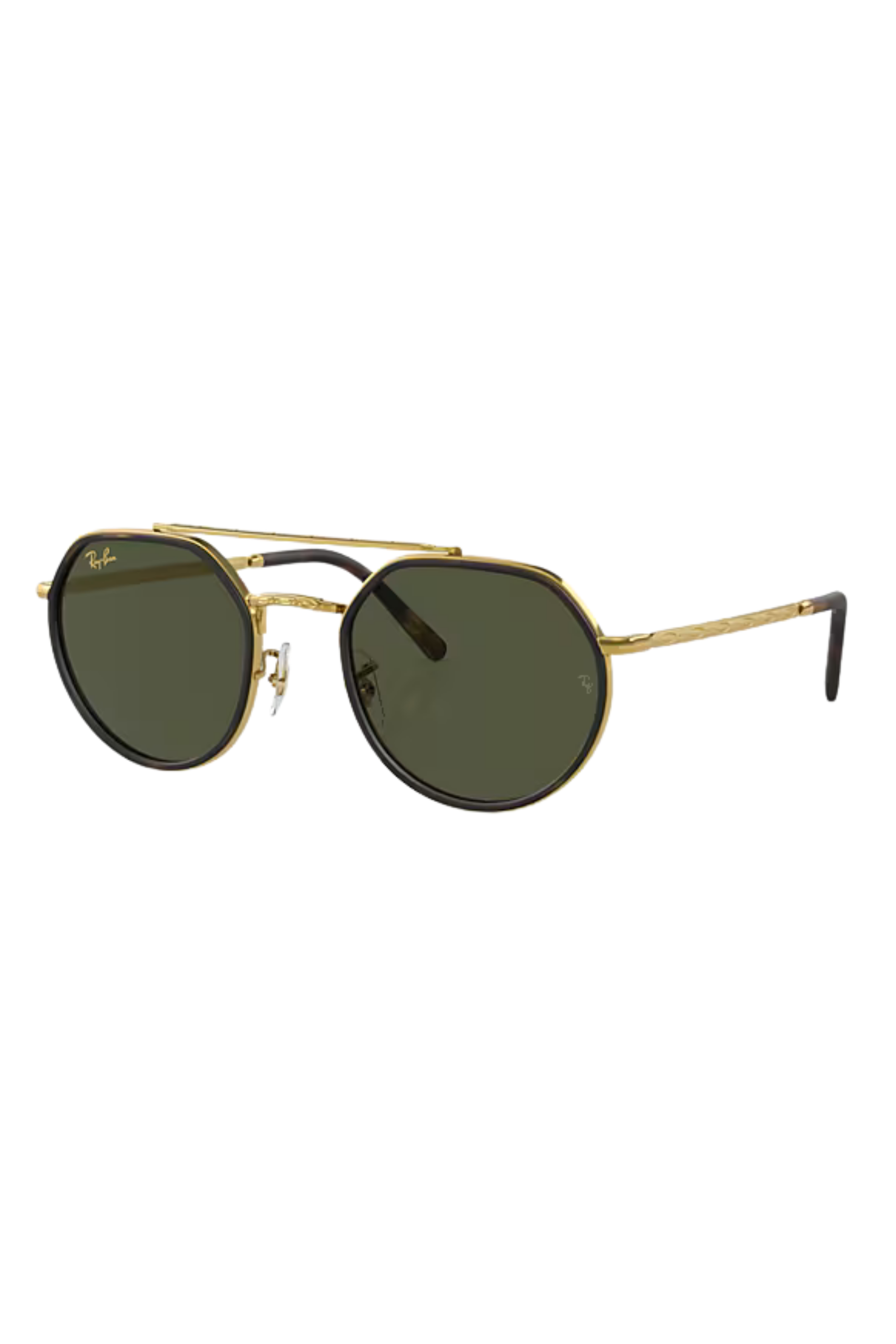 Ray-Ban Gold and Green Sunglasses Amazon.com: RAY BAN AVIATOR RB 3044 L0207 52mm GOLD FRAME W  main image 3