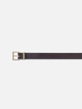 Frame The Patent Square Buckle Belt, Deep Garnet