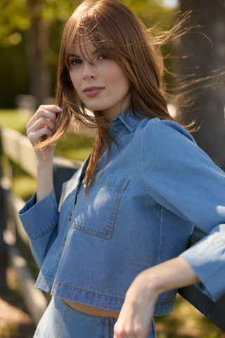 Olivia by Livro Megs Top, Denim
