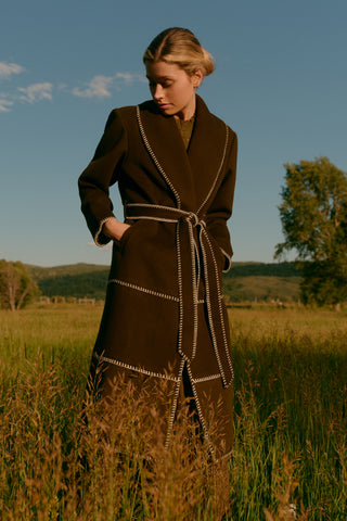 Marie Oliver Chloe Coat, Juniper Green