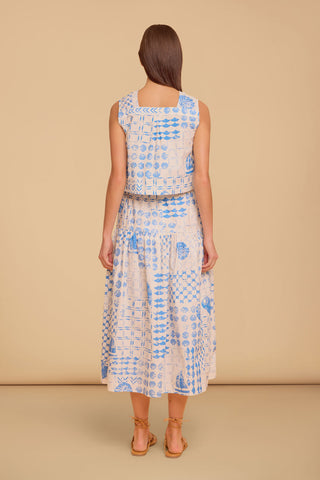 Olivia by Livro Quinn Skirt, Sea Atlas