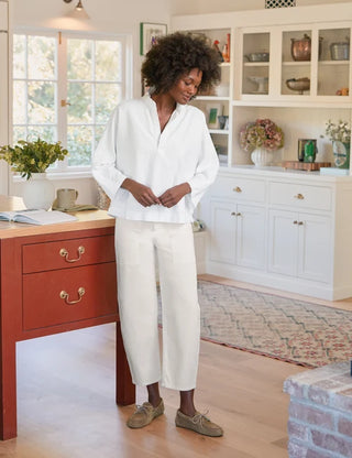 Frank & Eileen Bray Barrel Pants, Chalk
